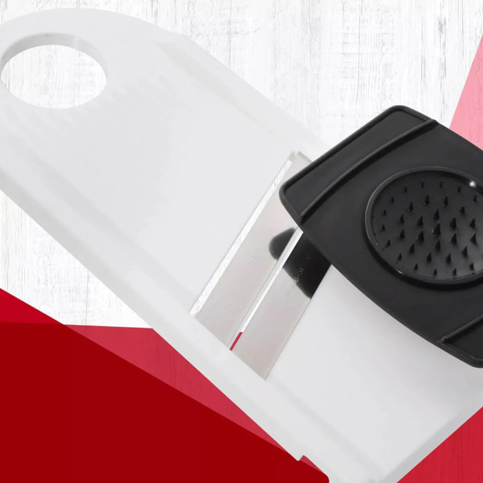 Mandoline de cuisine manuelle double lame avec protège main Fackelmann Basic