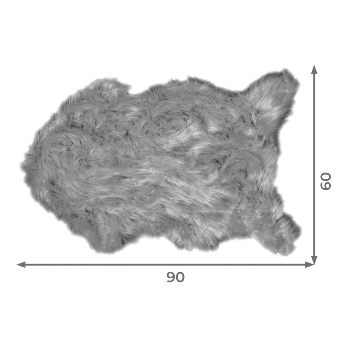 Tappeto Peloso Morbido Sagomato Stoccolma Perla