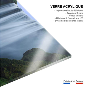 Tableau paysage cascade skogafoss islande  Tableau plexiglas