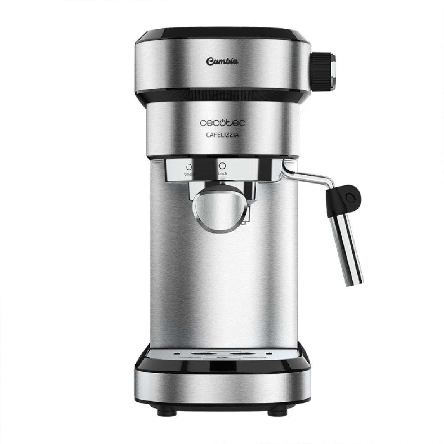 Cafetera Express Cafelizzia 790 Steel para Espressos y Cappuccinos. 1350 W, Braz