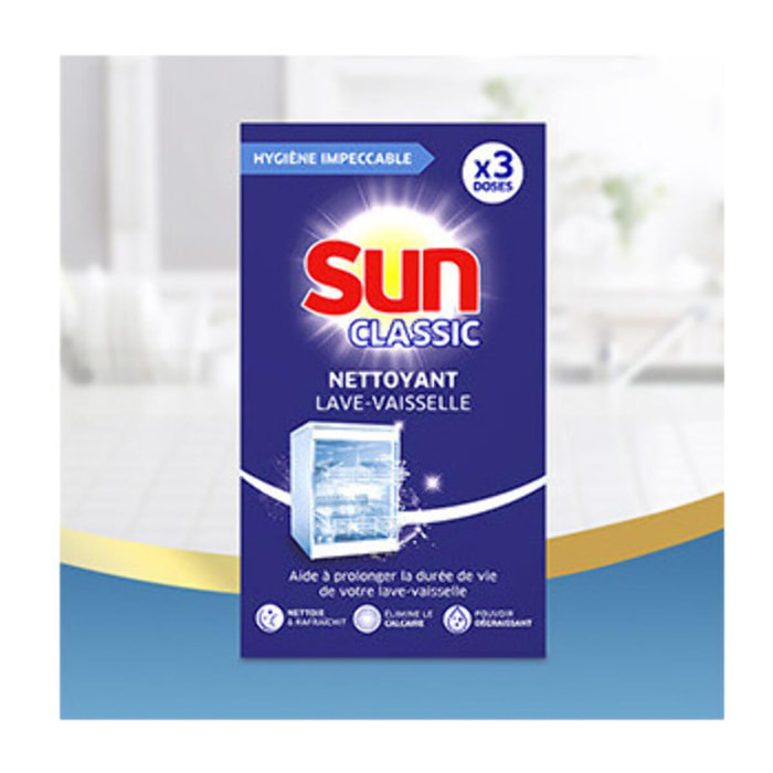 4x3 doses Nettoyant Machine Sun Efficacité Efficacité & Brillance (12 doses)