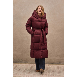 Giaccone Guada Long granata con logo Polo Club