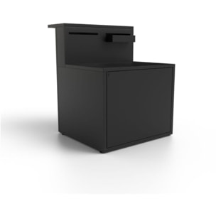 Meuble de cuisine extérieure FORGE ADOUR SPAF CBN meube pour plancha, porte rangement, pieds réglables, largeur 90 cm