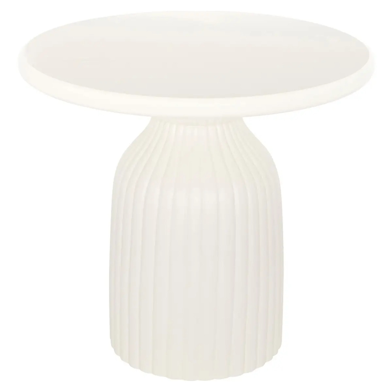 Table d'appoint Mudan ivoire 55x55x50cm