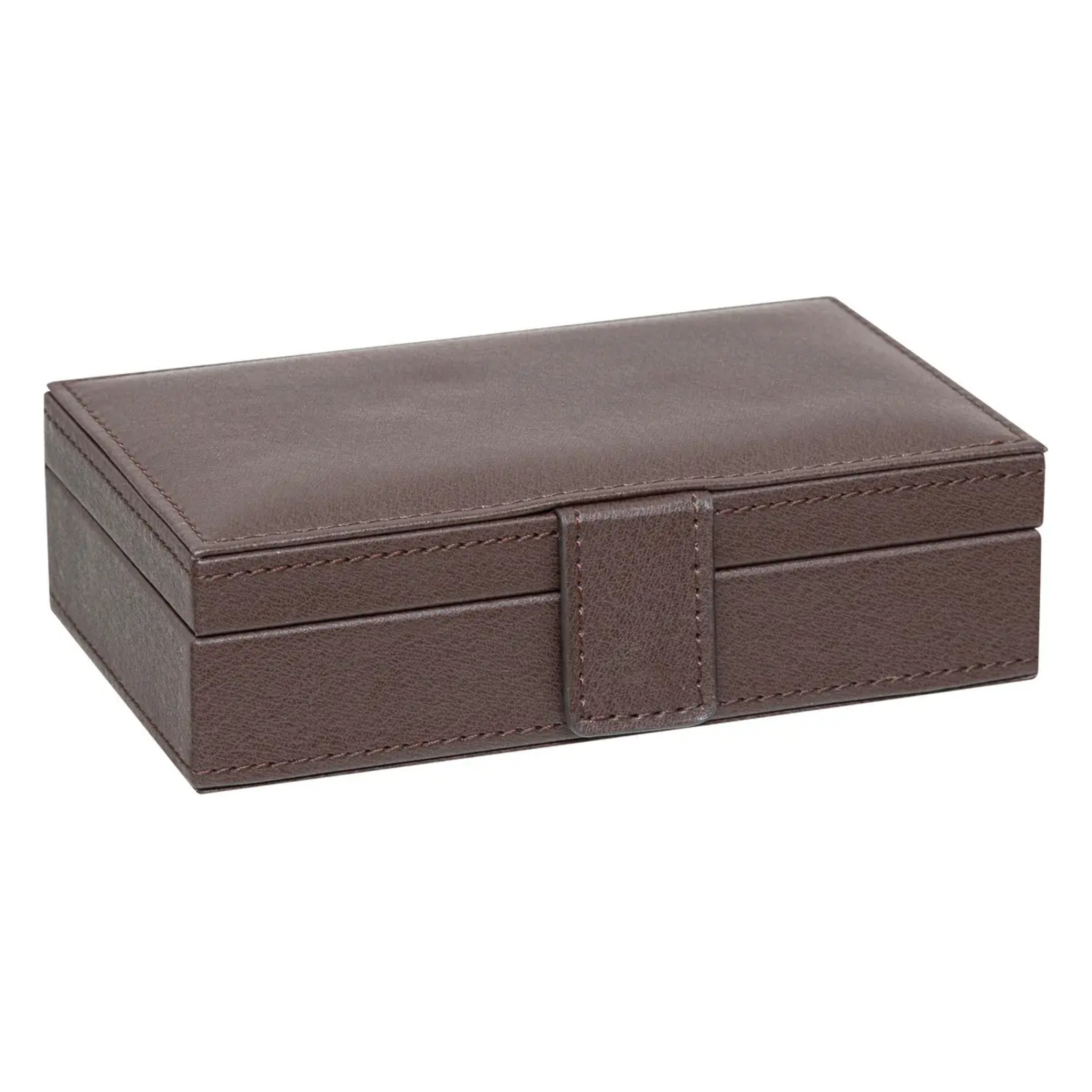 Coffret jeu de cartes Jule marron 19x5cm