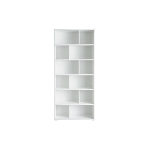 Bibliothèque design bois blanc L92 cm EPURE