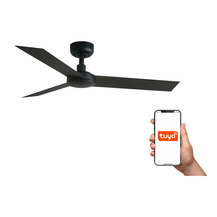 CRUISER S Ventilateur de plafond noir TUYA