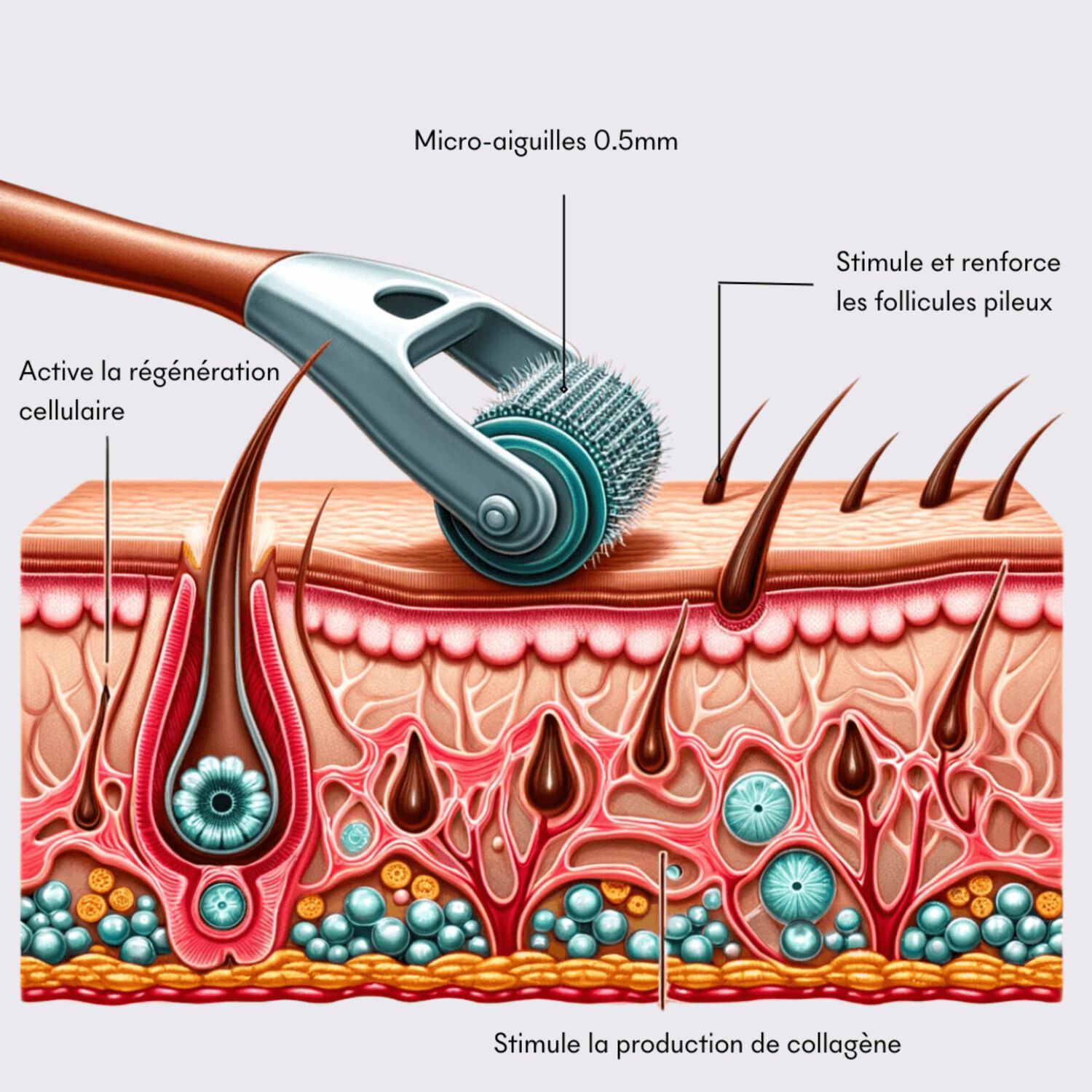 Tricho-Boost - Dermaroller 0,5 mm