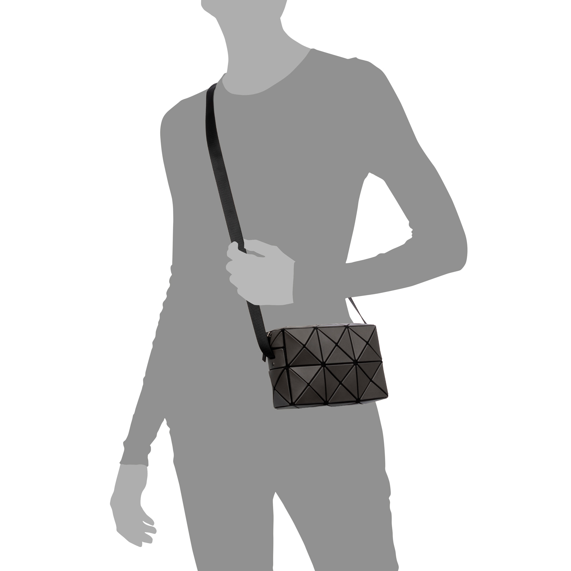 Aso bolso bandolera de diseño geométrico.