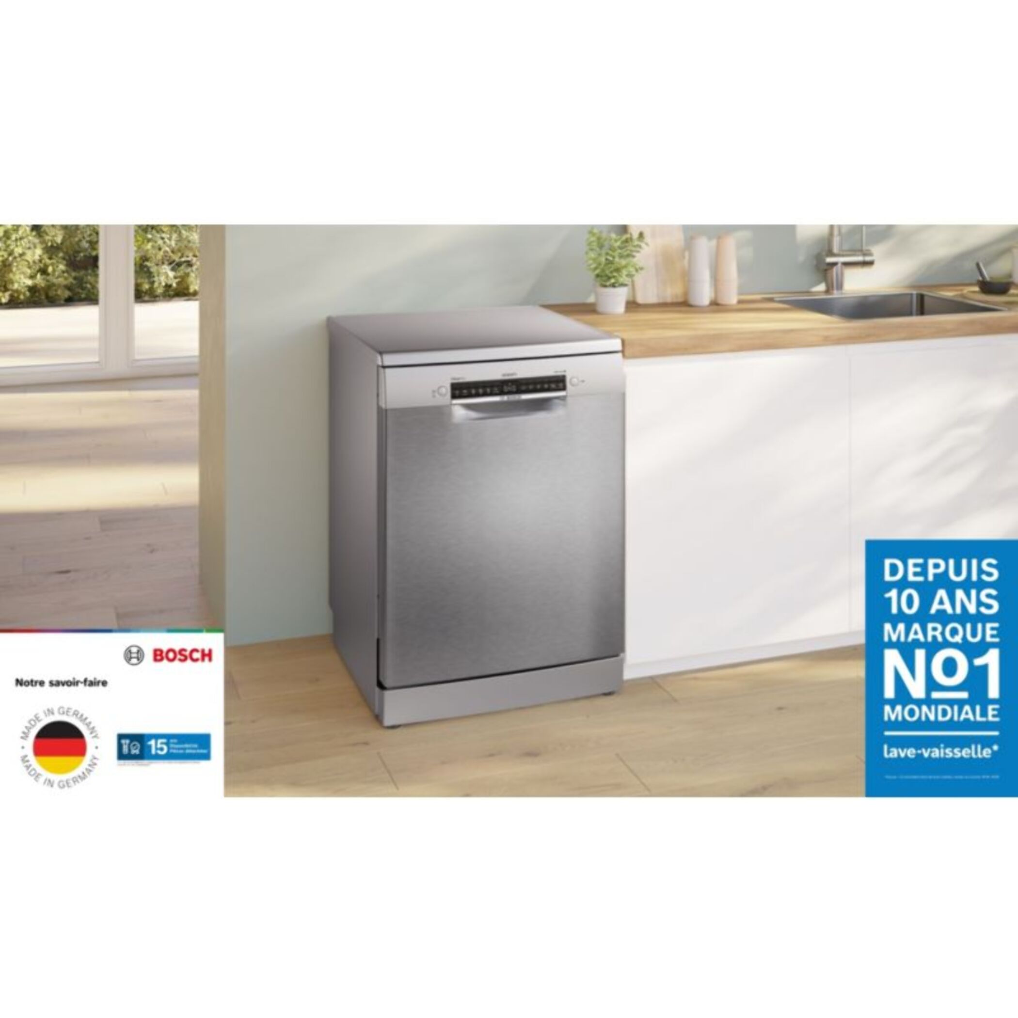 Lave vaisselle 60 cm BOSCH SMS4ECI28F Série 4 SERENITY Silence Plus