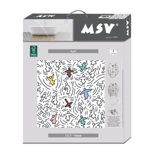 Abattant wc MDF KARL - Charnières Inox MSV
