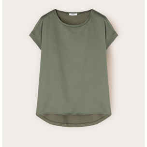 Motivi - Camiseta bimatérica - Verde militare