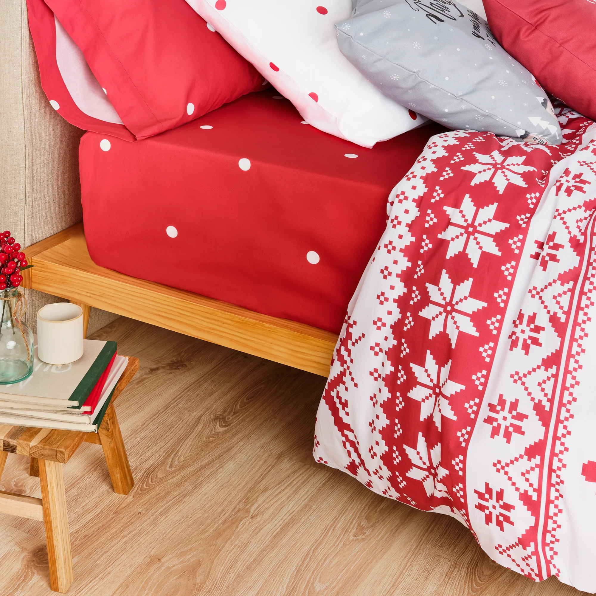 Housse de couette avec clics 100% coton Laponia 10