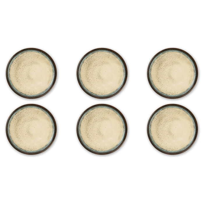 Lot de 6 assiettes de service Excelsa Zeus, céramique, 33 cm, multicolore