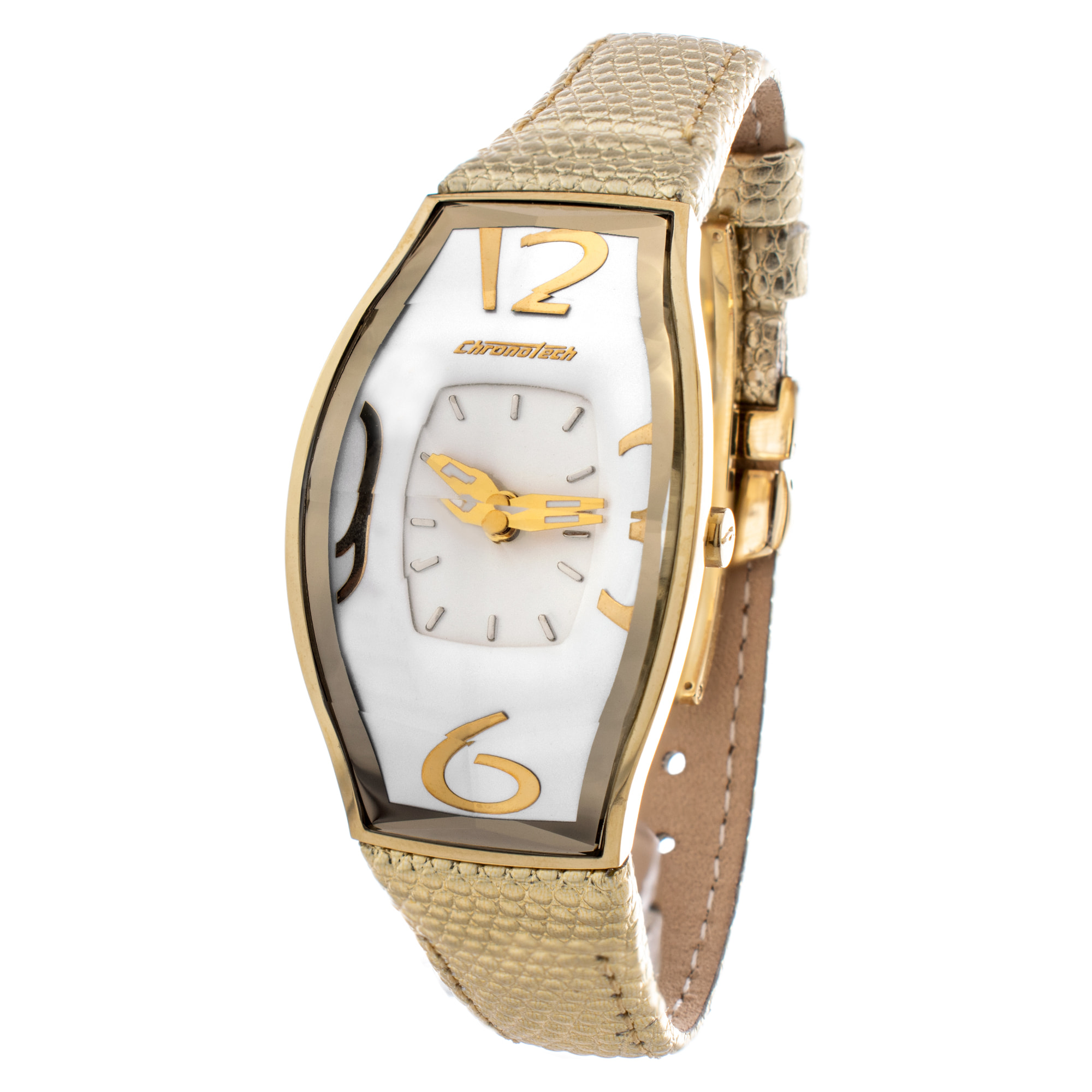 Reloj Chronotech CT7932L-06 Mujer Analogico Cuarzo con Correa de Piel