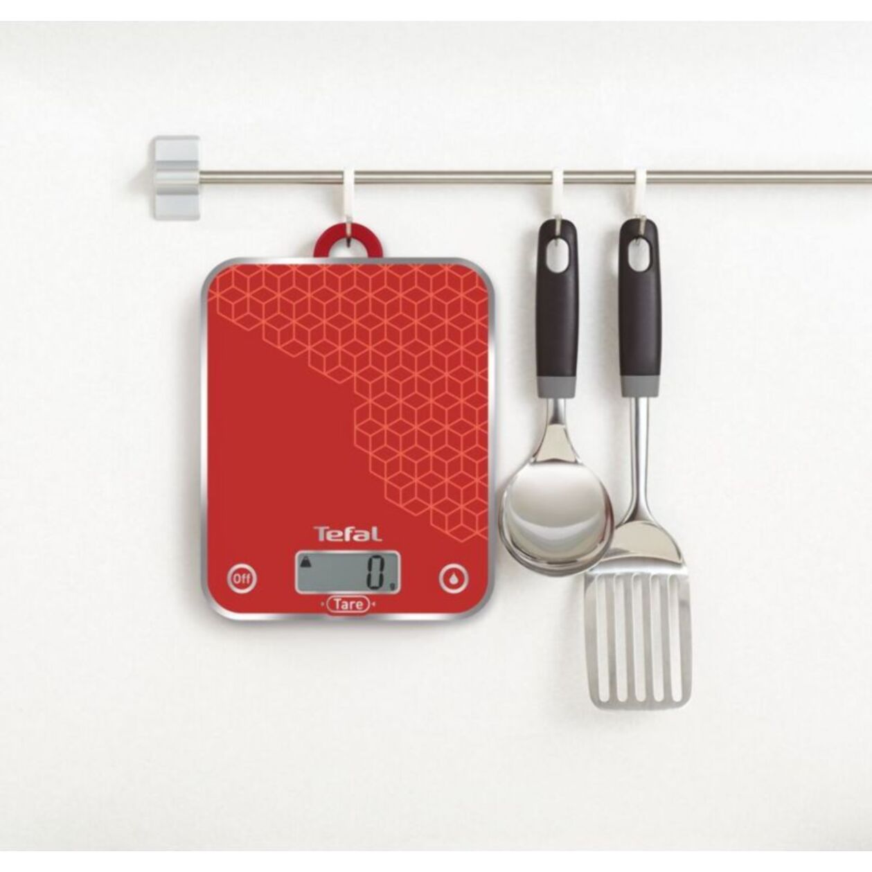 Balance de cuisine TEFAL Optiss Graphic Rouge