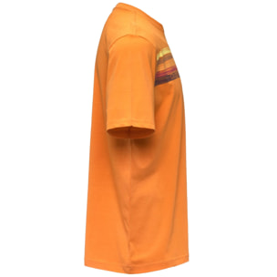 Kappa - T-Shirts & Top Uomo Arancione - Logo Wave 140