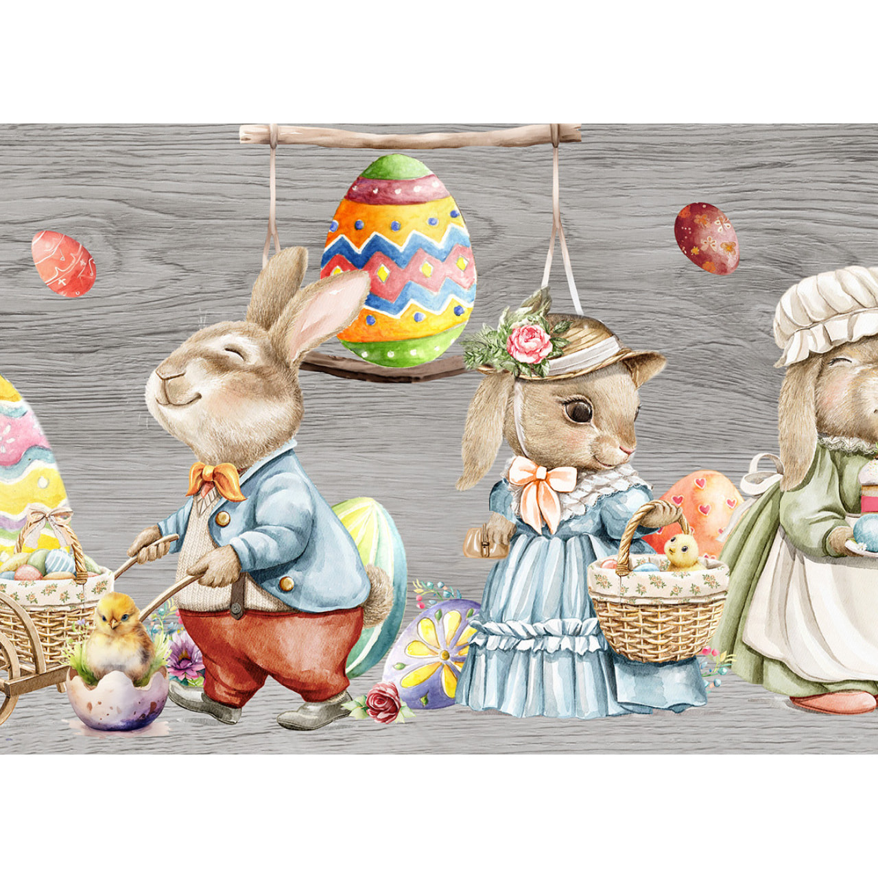 Tappeto Passatoia Cucina Antiscivolo Bunny Easter