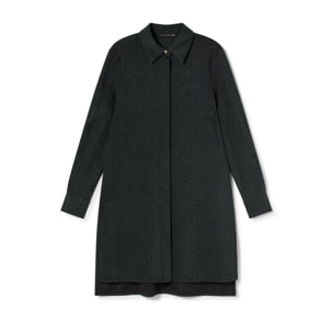 Blusa in maglia circolare con lurex