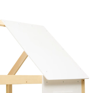 Lit superposé cabane Bosco 90x190cm beige