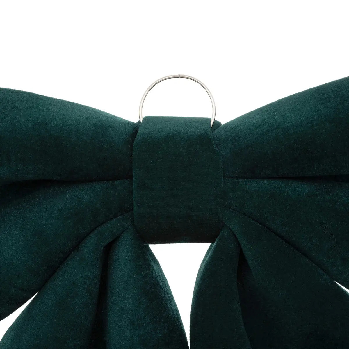 Nœud déco velours 35x40cm vert