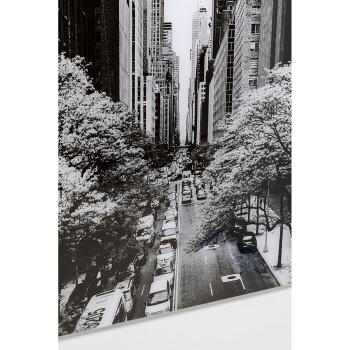 Tableau en verre rues de NY 80x120cm Kare Design