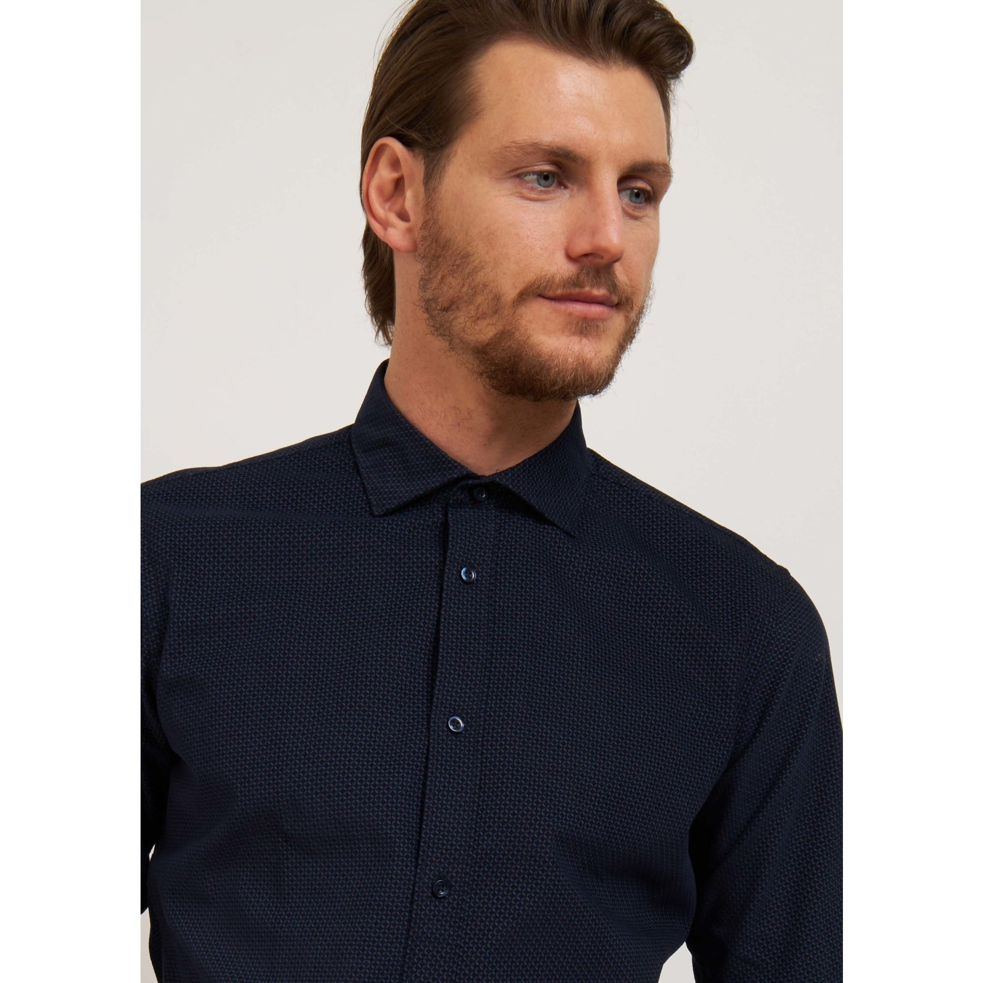 CAMICIA BLU SCURO CONBIPEL