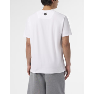 PHILIPP PLEIN Round Neck T-Shirt Jacquard Hexagon Line