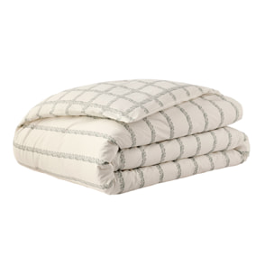 Housse de couette imprimée en percale de coton, JARDIN SECRET