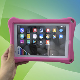 DAM Tablet Infantil K81 PRO 3G WiFi. SO Android 8. Pantalla 8'' 1280x800px. MTK6735 Quad Core 1.3GHz, 2GB RAM + 32GB. Doble cámara. 24x3x16,5 Cm. Color: Rosa