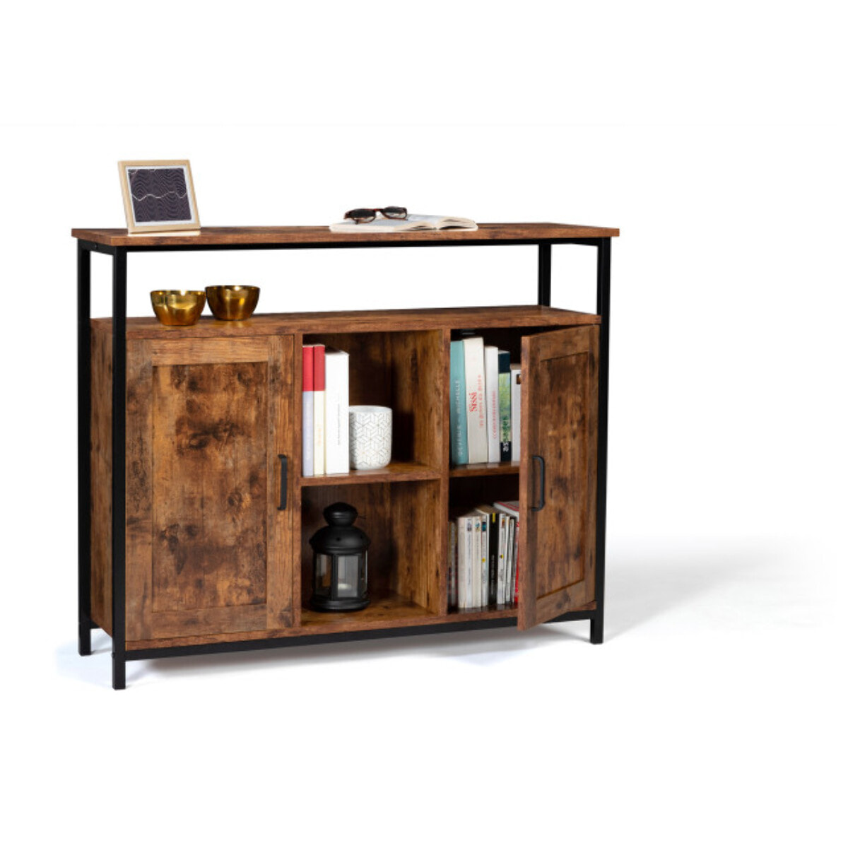 Buffet Elize 2 portes avec étagère H100cm