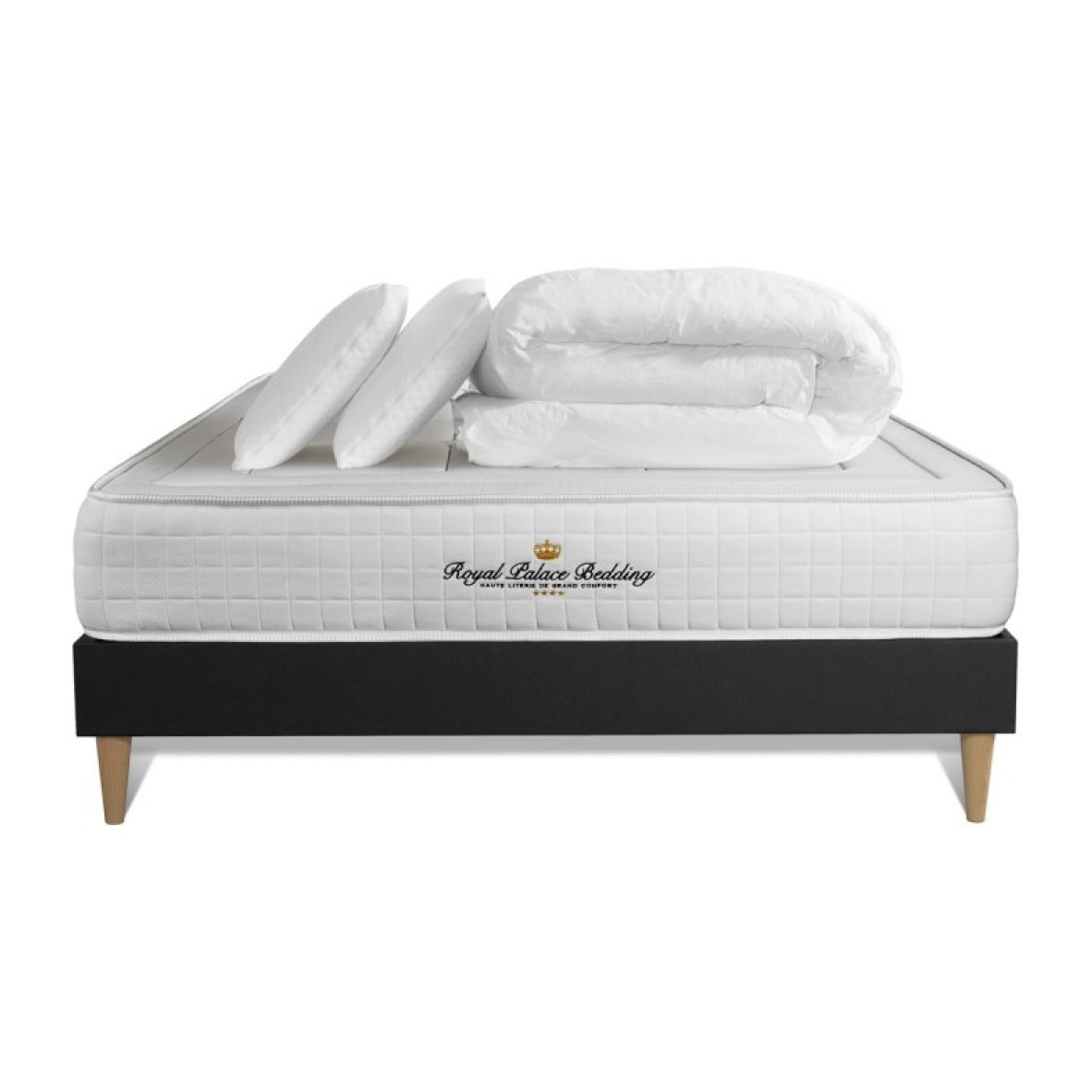 Ensemble 2p - Matelas Mémoire de forme - 24cm - Confort : Ferme - Balmoral