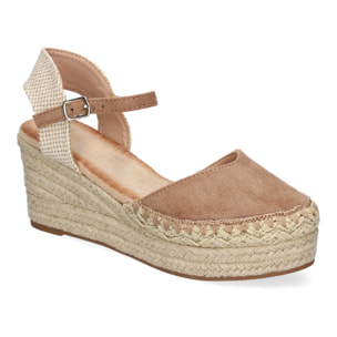 Sandalia de Cuña de Yute para Mujer, Comodas y Elegantes con Detalles Trenzados