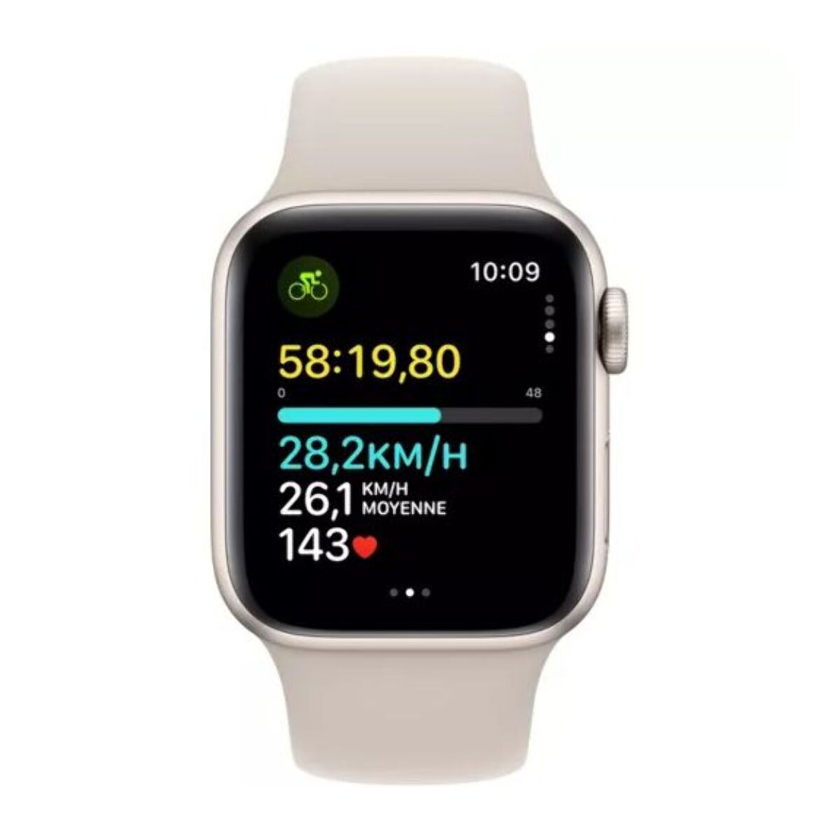 Montre connectée APPLE WATCH SE 44mm Lumière Stellaire M/L Cellular