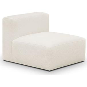 Canapé d'angle à gauche modulable 5 places en tissu bouclette - MODULO