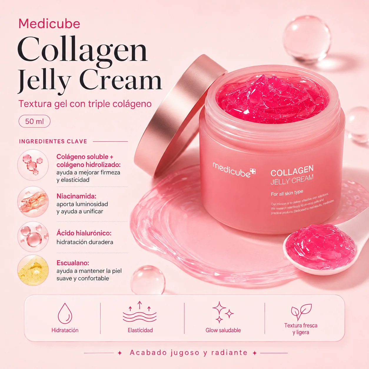 Crema facial Collagen Jelly Cream Medicube 50 ml
