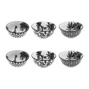 Lot de 6 petits bols, SAVANA