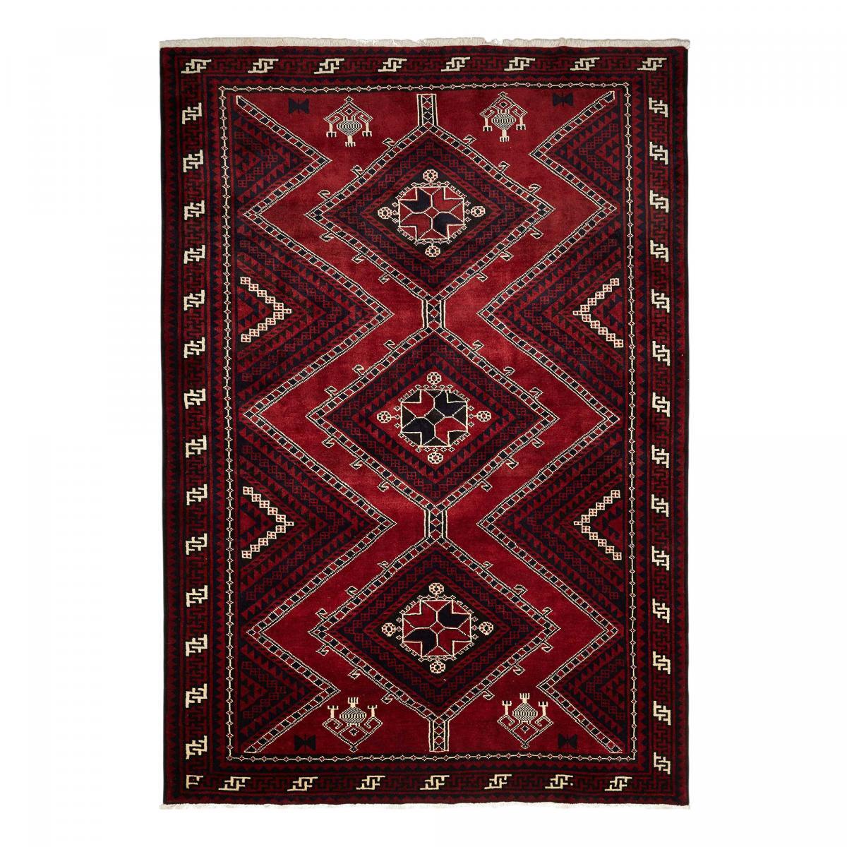 Tapis d'orient, motif oriental, noué à la main en laine, AJAJ
