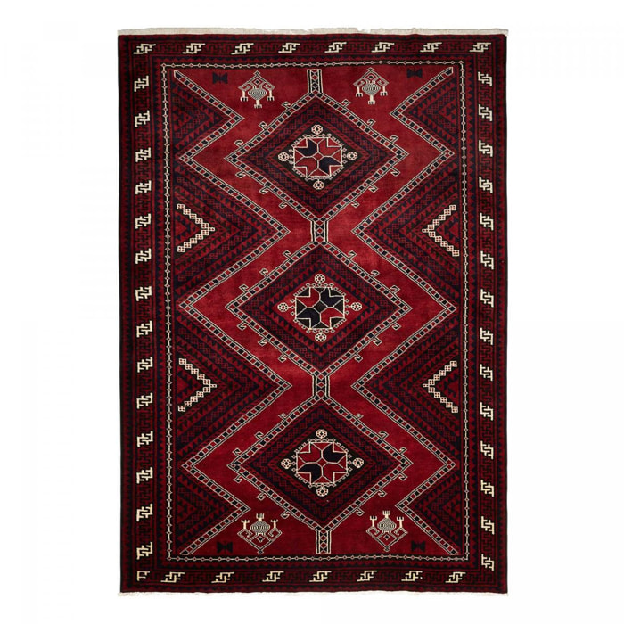 Tapis d'orient, motif oriental, noué à la main en laine, AJAJ