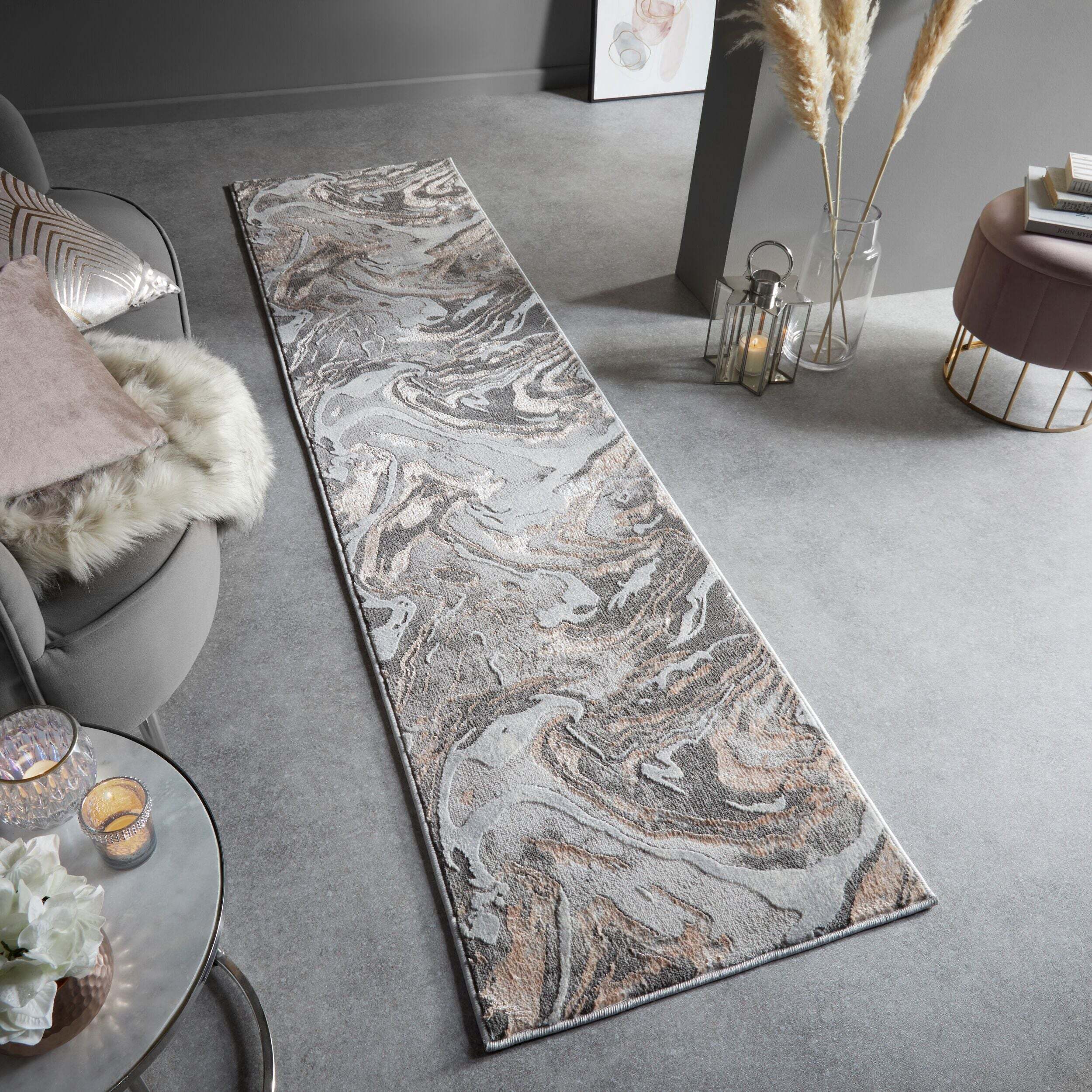 Tapis de couloir MARBRE
