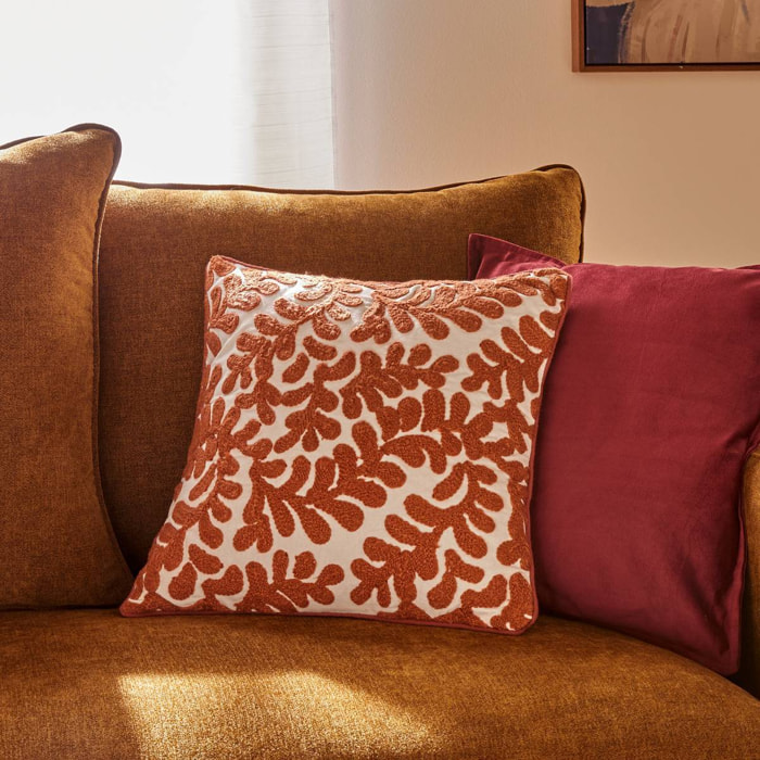 Housse de coussin Sienna 40x40cm terracotta