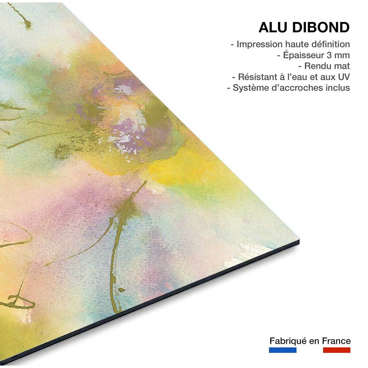Tableau pastel flower Tableau alu Dibond