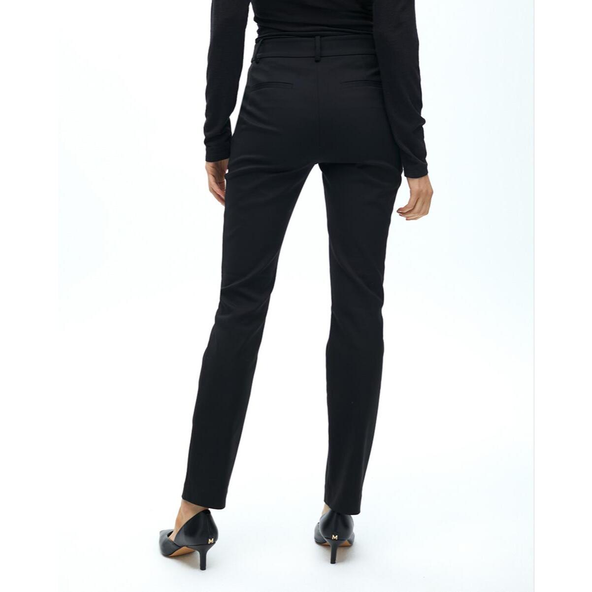 Pantaloni con tasche con zip in tessuto elastico