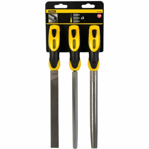 Limes mi-douces 200mm - jeu de 3pieces - 0-22-464