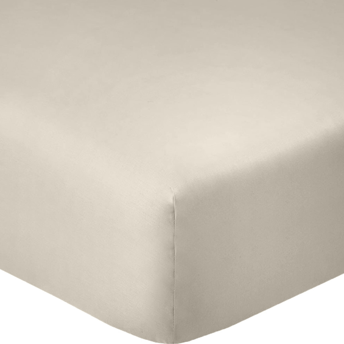 Drap Housse - Bonnet 35cm 100% Coton 57fils Ivoire
