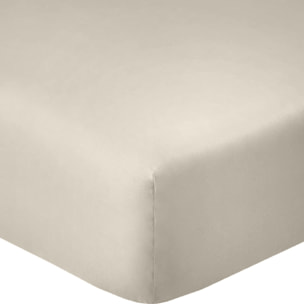 Drap Housse - Bonnet 35cm 100% Coton 57fils Ivoire