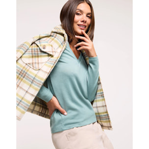 Chaqueta Cuadros Verde - Tula