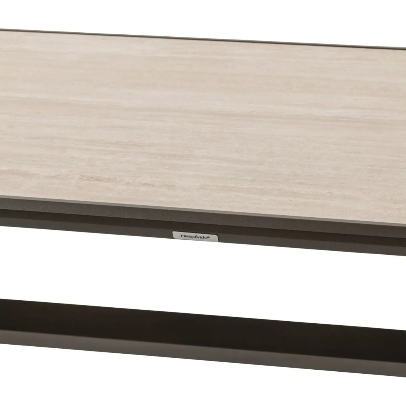 Table de jardin "Axiome" praline & marron 8 places en aluminium