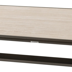 Table de jardin "Axiome" praline & marron 8 places en aluminium