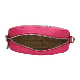 Borsa marsupio da donna in vera pelle sauvage con borchie. Prodotto artigianale italiano. Made in Italy - 12.0 x 19.0 x 7.0 cm